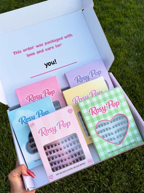 The Rosy Pop Collection (6 self adhesive lashes)