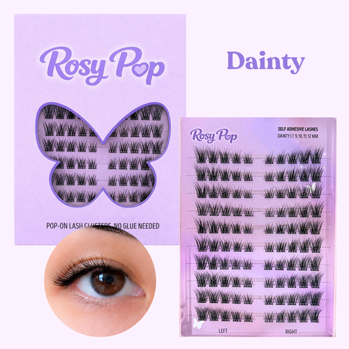The Rosy Pop Collection (6 self adhesive lashes)