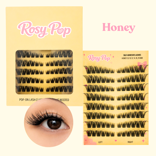 The Rosy Pop Collection (6 self adhesive lashes)