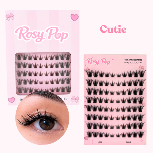 The Rosy Pop Collection (6 self adhesive lashes)